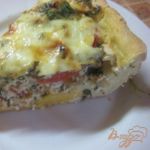 Пирог-суфле с помидорами