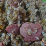 Гречка с сосисками