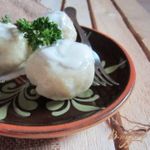 Картофельные галушки с мясом