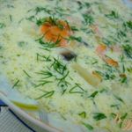 Грибной суп со сметаной