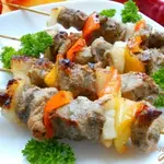 Свиной шашлык на сковороде-гриль
