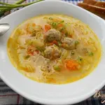 Суп с вермишелью и фрикадельками