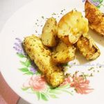 Запеченный картофель с кабачками