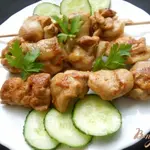 Шашлык из курицы на сковороде