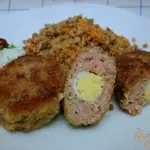 Зразы с перепелиными яйцами