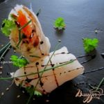 Рисовые роллы с овощами и крабовым мясом