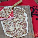 Лепёшка по мотивам Фламмкухен Flammekueche