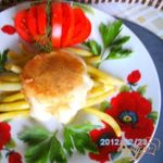 Стручковая   фасоль  с  сыром  моцарелла
