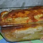 Запеканка из кабачков с фаршем под сливочным соусом