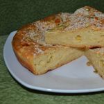 Сливочно-сырный пирог с кунжутом