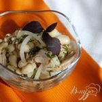 Тосканский салат с тунцом и белой фасолью