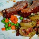 Картофель с беконом в духовке