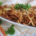 Овощной салат с хрустящим картофелем