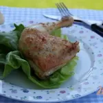 Куриные окорочка в в горчично-винном соусе