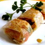Спринг-роллы с овощами, кус-кусом и зеленью