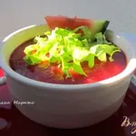 Гаспачо со свеклой и арбузом