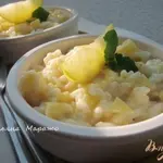 Молочный рис с яблоками