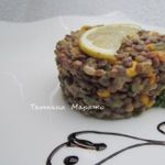 Гарнир из зеленой чечевицы