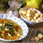 Гороховый суп с копченым кальмаром