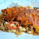Запеканка с говядиной и сыром Чеддар