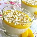 Кокосовая панна котта с манго