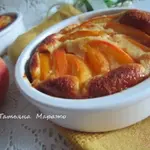Десертные запеканки с персиками
