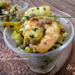 Индийский салат с креветками