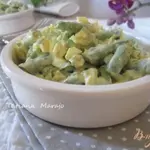 Яичный салат со стручковой фасолью