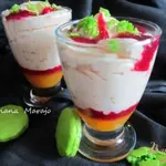 Десерт с апельсиновым муссом