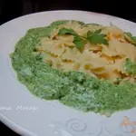 Паста со сливочно-шпинатным соусом