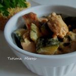 Цукини с куриным мясом тушеные в сметане
