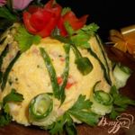 «Кекс» из кукурузной крупы с фаршем
