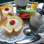 Корзиночки с творожным кремом