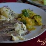 Говядина с маслом и зеленью