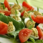 Фаршированные перепелиные яйца