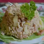 Салат с креветками