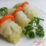 Капустные рулетики с рыбным салатом