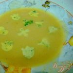 Суп пюре из кабачков с яичным суфле