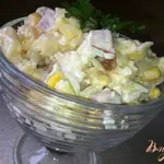 Вкусный салат «Сытный»