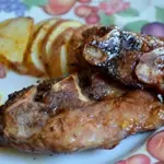 Риблет свиной с медовой глазурью
