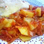 Тушеная картошечка с овощами.