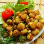 Молодая картошка жареная.