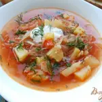 Борщ без мяса