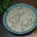 Соус со щавелем и шпинатом.