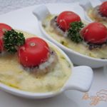 Горячая закуска с шампиньонами и сыром