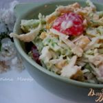 Пикантный салат  из савойской капусты  с сыром