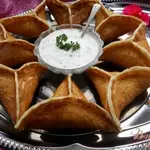 Арабские блины Катаеф с грибами и сыром