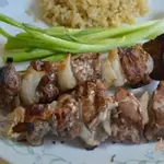 Свиной кебаб с бальзамическим уксусом