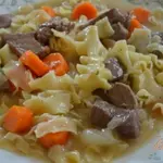 Рагу из говядины с лапшой