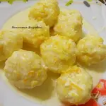Ленивые вареники со сметано - цитрусовым соусом